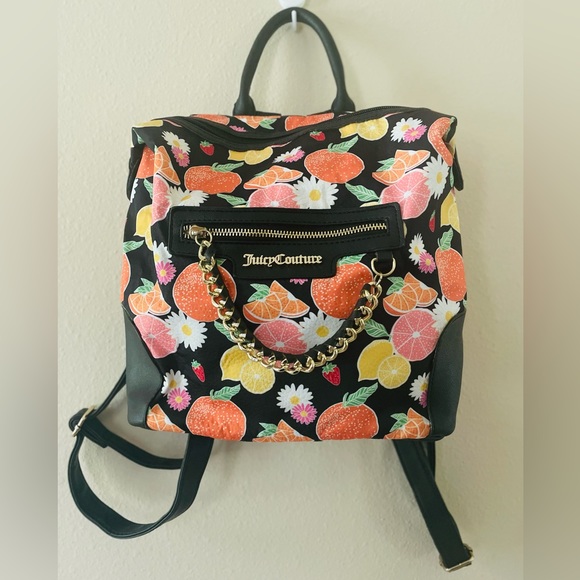 Juicy Couture Handbags - Juicy Couture Fruit Backpack Purse EUC